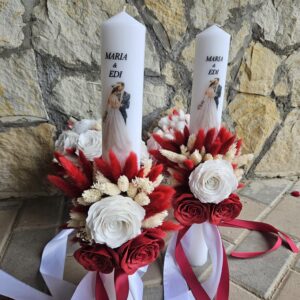 Lumânări de cununie personalizate